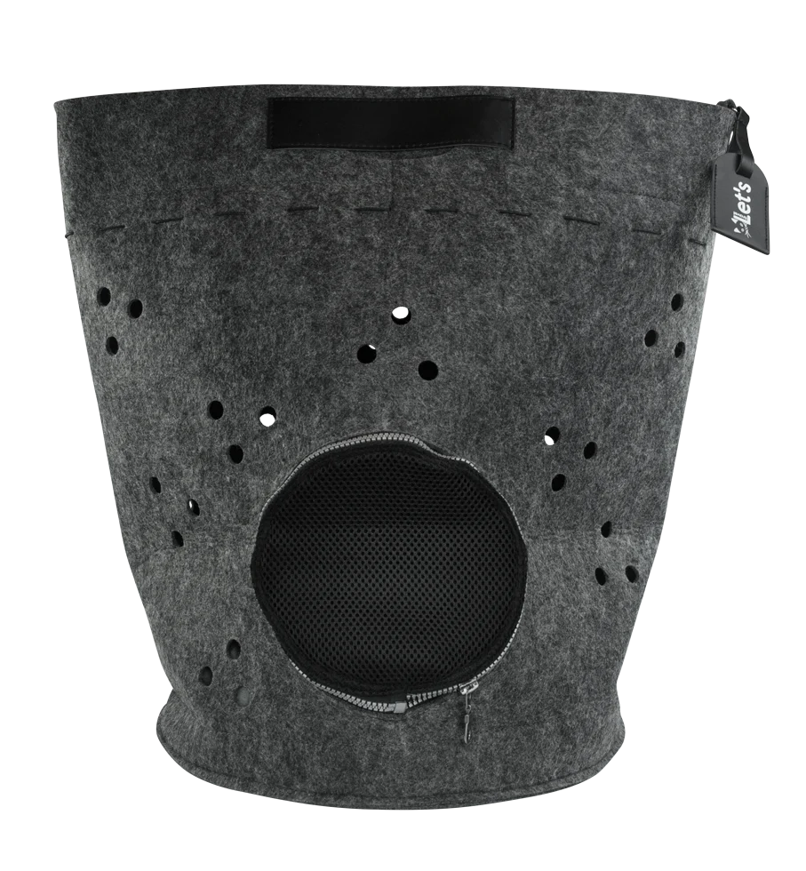 Sac de transport pour chat avec ouverture sur le dessus et coussin, anthracite – Let's Sleep Let's Travel – Image 1