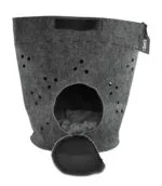 Sac de transport pour chat avec ouverture sur le dessus et coussin, anthracite – Let's Sleep Let's Travel – Image 2