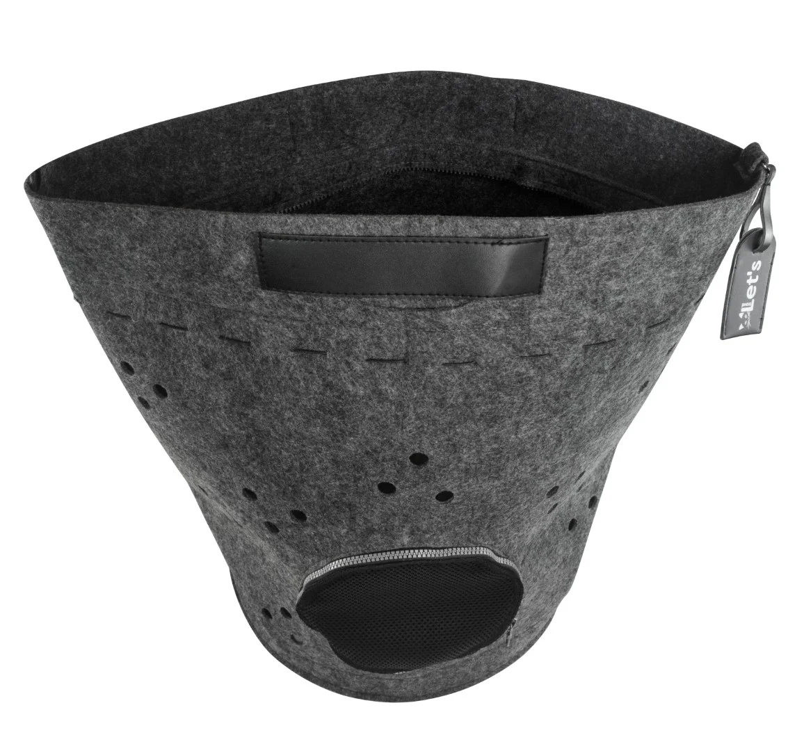Sac de transport pour chat avec ouverture sur le dessus et coussin, anthracite – Let's Sleep Let's Travel – Image 4