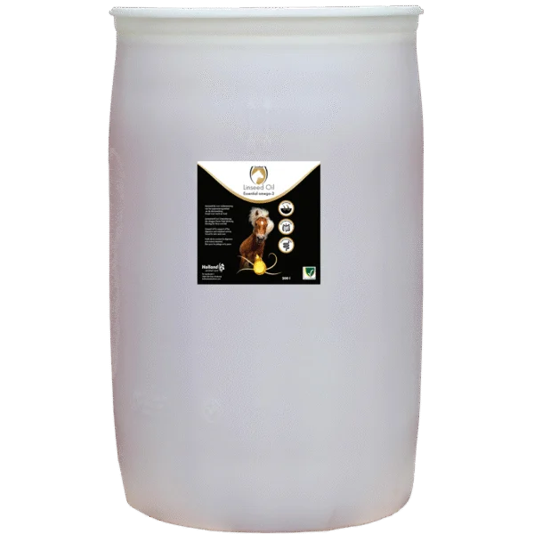 Huile de lin pour chevaux, pressée à froid, 200 l – Excellent Horse Linseed Oil