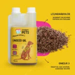 Huile de lin pour chiens avec oméga 3, pressée à froid, 500 ml – Excellent Pets Linseed Oil – Image 5