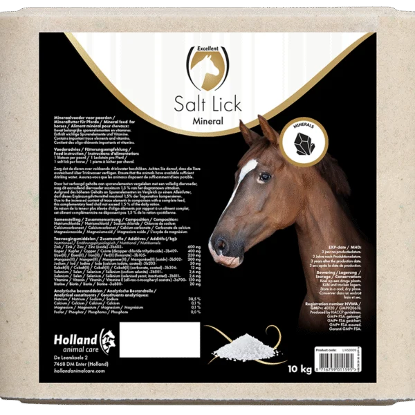 Pierre à lécher aux minéraux pour chevaux, 10 kg – Excellent Horse Salt Lick Mineral