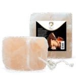 Pierre à sel de l’Himalaya pour chevaux avec corde, 2 à 3 kg – Excellent Horse Salt Lick Himalaya