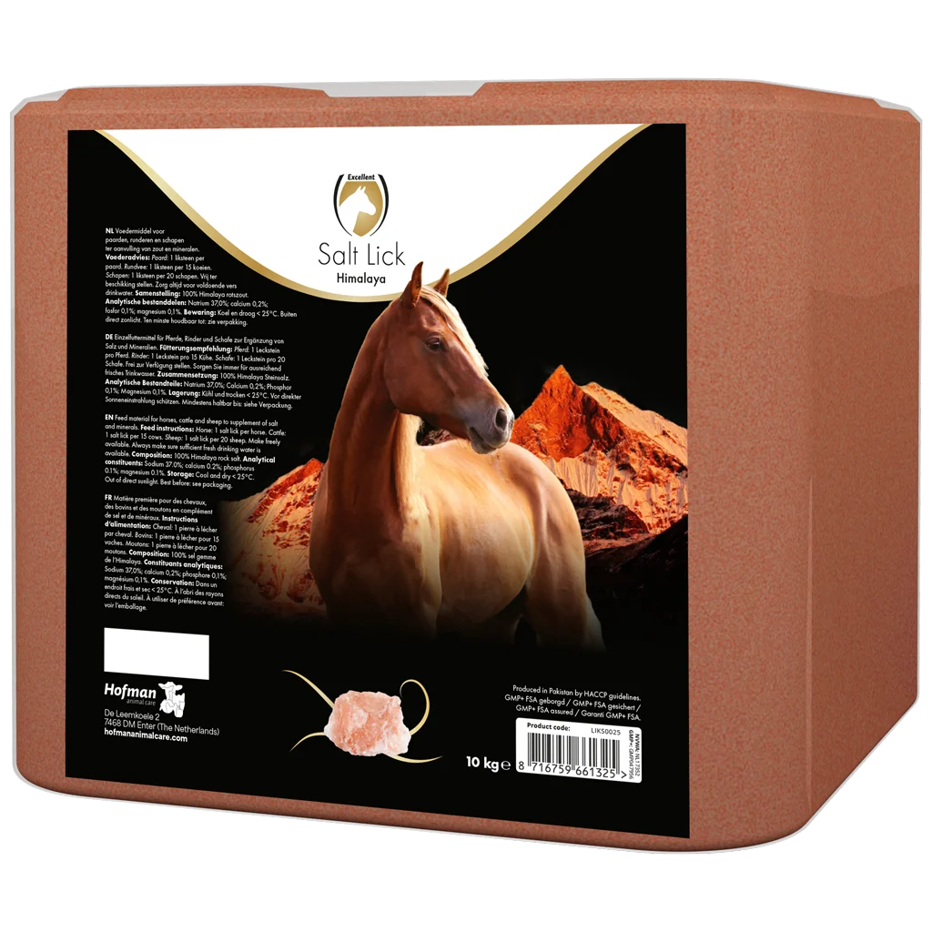 Pierre à sel de l’Himalaya pour chevaux, 10 kg – Excellent Horse Salt Lick Himalaya – Image 1