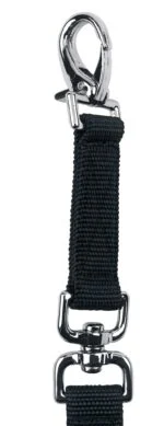 Longe de travail noire avec mousqueton, env. 7,5 m