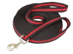 Longe avec poignée souple et mousqueton pivotant, 8 m, noir et rouge – Image 3