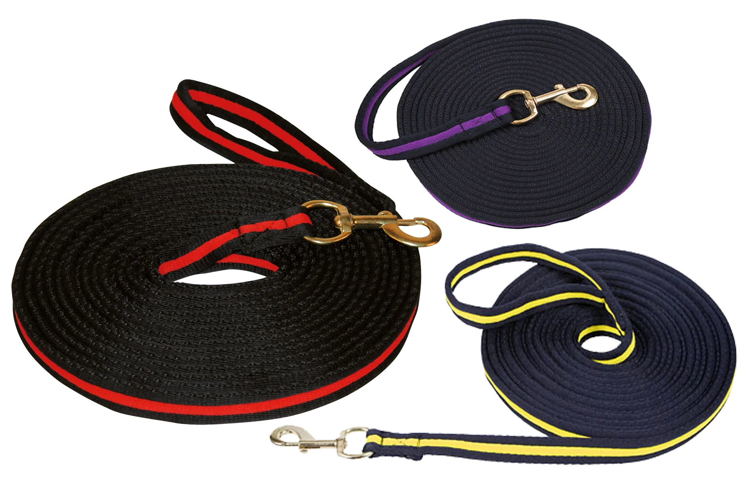Longe avec poignée souple et mousqueton pivotant, 8 m, noir et rouge – Image 4