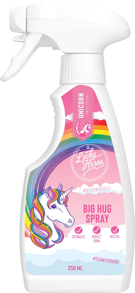 Spray démêlant pour crinière et queue de cheval, 250 ml – Lucky Horse Unicorn Knuffel Spray – Image 1