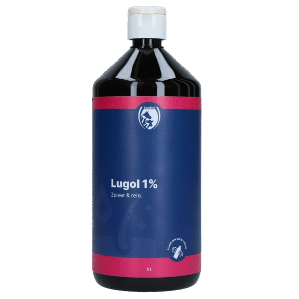 Solution iodée pour nettoyer et rincer, Lugol 1%