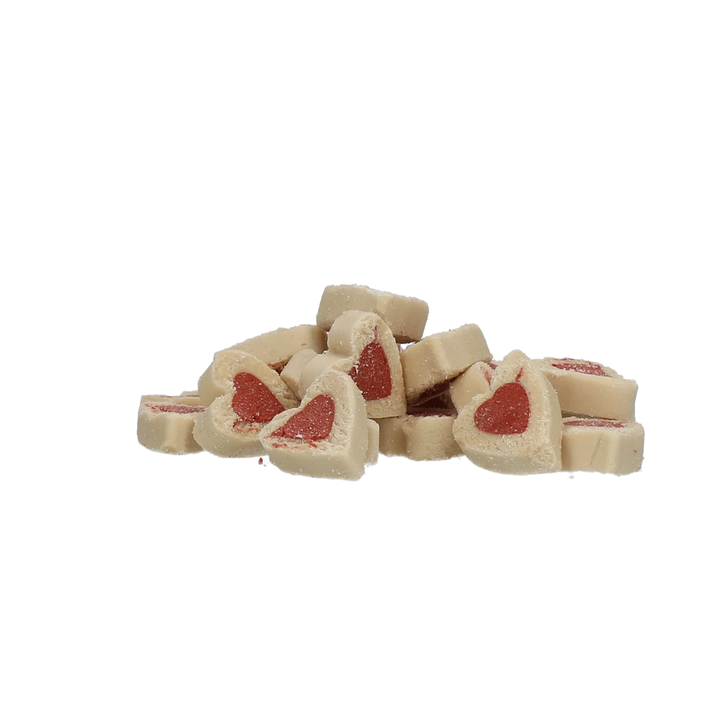 Friandises d’entraînement à la viande et au saumon, cœurs, 500 g – Luna's Choice Trainer Mix Hartjes – Image 2
