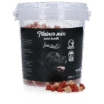 Friandises d’entraînement à la viande et au saumon, petits cœurs, 500 g – Luna's Choice Trainer Mix Hartjes (klein)