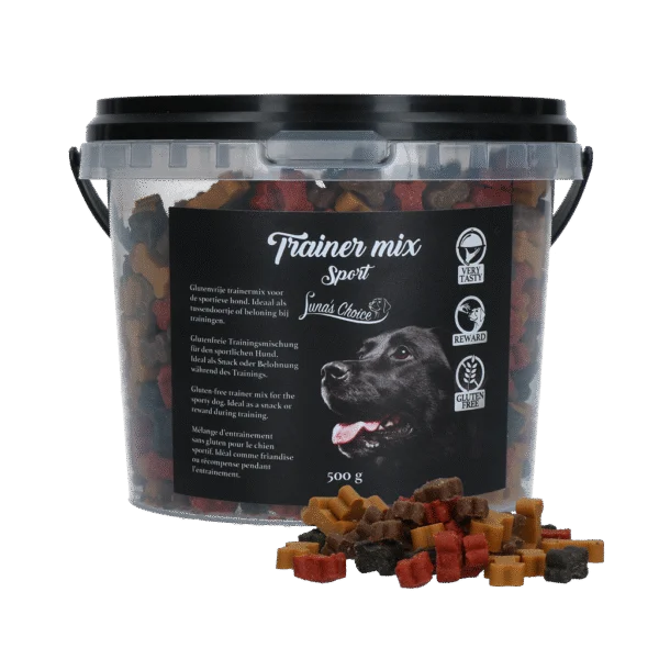 Friandises d’entraînement pour chiens, moelleuses et sans gluten, 500 g – Luna's Choice Trainer Mix Sport