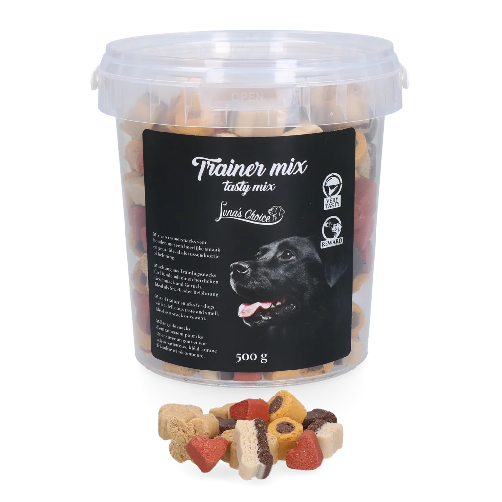 Friandises d’entraînement pour chiens, mix moelleux, 500 g – Luna's Choice Trainer Mix Tasty Mix – Image 1