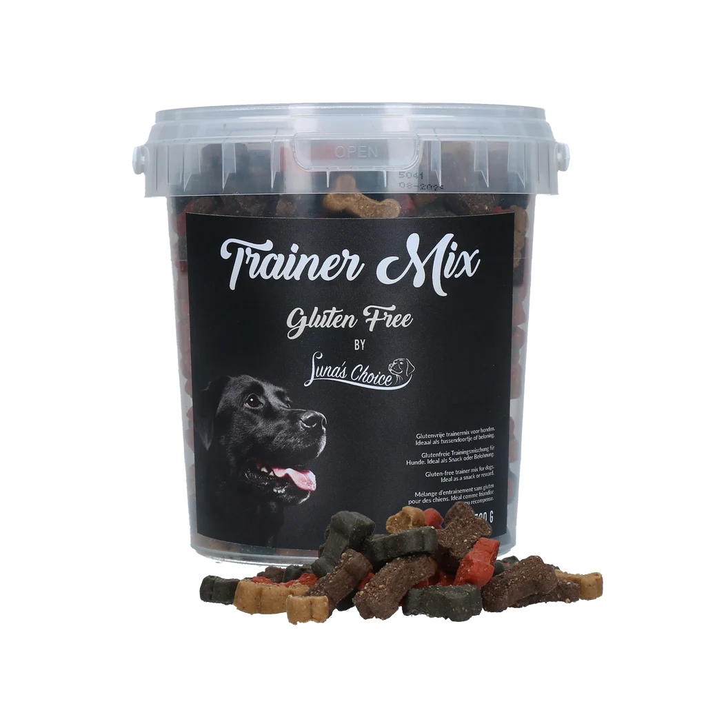 LUNA0054A.png Friandises d’entraînement tendres et sans gluten, 500 g – Luna's Choice Trainer Mix Glutenvrij – Image 1