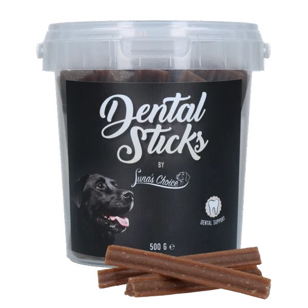 Bâtonnets à mâcher pour chiens, sans sucres ajoutés, 25 pièces, 500 g – Luna's Choice Dental Sticks