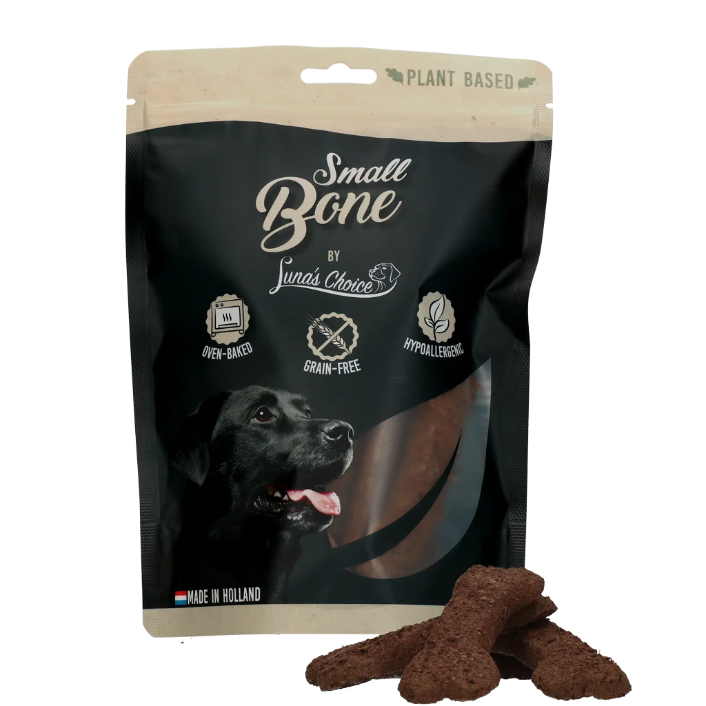 Biscuits pour chien végétaux et sans céréales, 10 x 30 g – Luna's Choice Plant Based Bone S – Image 1