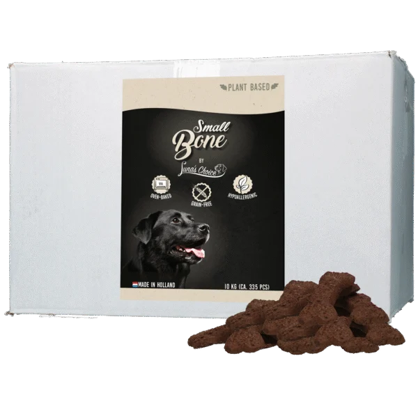 Biscuits pour chien végétaux et sans céréales, 10 kg – Luna's Choice Plant Based Snack Grootverpakking Bone Small