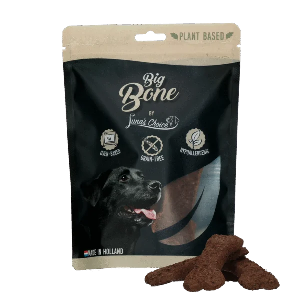 Biscuits pour chien végétaux et sans céréales, 6 x 45 g – Luna's Choice Plant Based Bone L