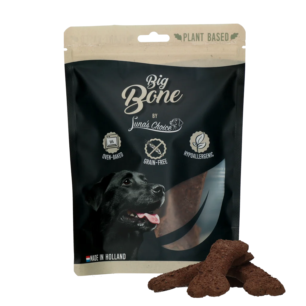 LUNA0115.png Biscuits pour chien végétaux et sans céréales, 6 x 45 g – Luna's Choice Plant Based Bone L – Image 1