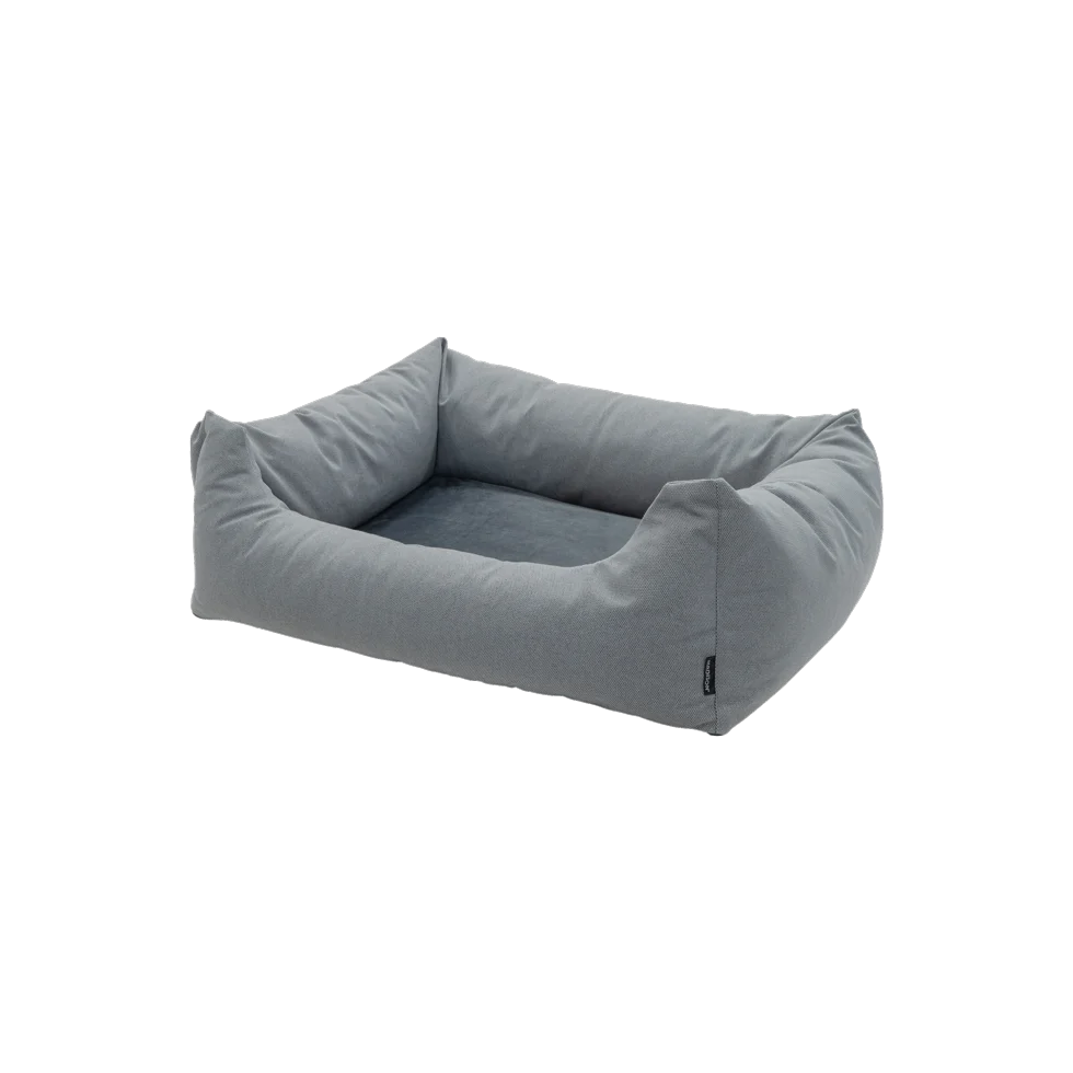 Couchage pour chien à bords surélevés, gris clair S, 80 x 67 x 22 cm – Madison Manchester Pet Bed – Image 1