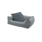 Couchage pour chien à bords surélevés, gris clair S, 80 x 67 x 22 cm – Madison Manchester Pet Bed – Image 2