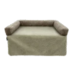 Coussin orthopédique pour chien à mémoire de forme taupe S – Madison Sofa Orthopedisch