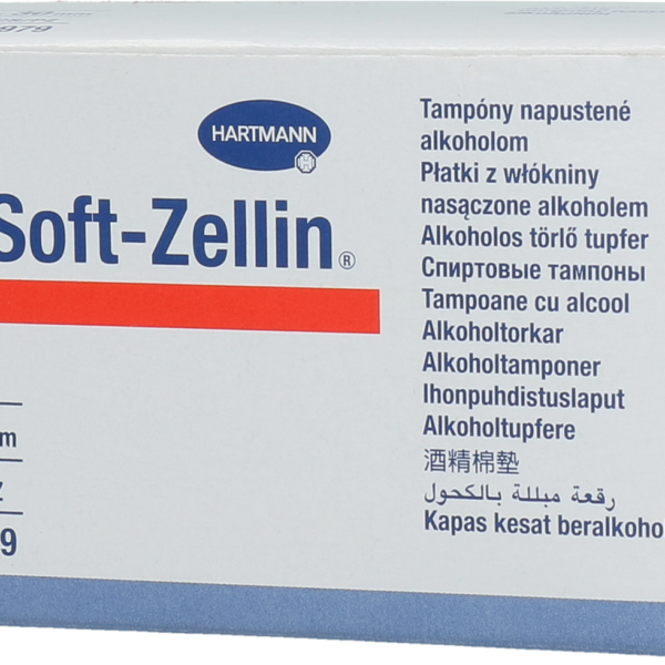 Compresses alcoolisées pour nettoyer l’orifice du trayon – Hartmann Soft-Zellin