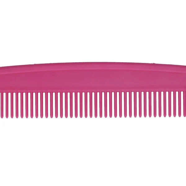 Peigne à crinière en plastique, 200 mm, rose – Vplast