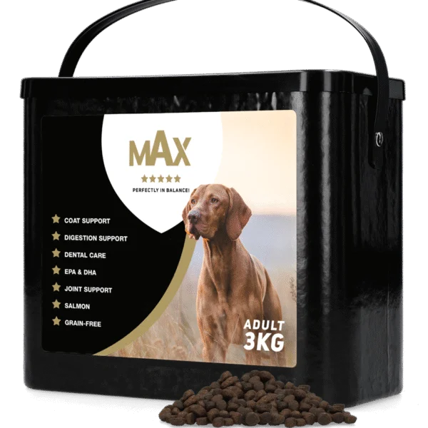 Aliment sans céréales pour chien au saumon, 3 kg – Max Adult
