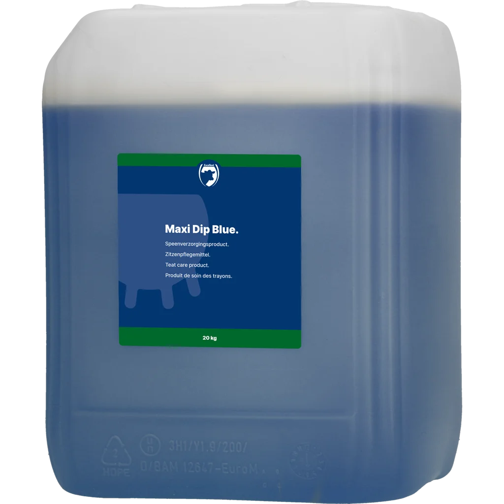 Produit de trempage des trayons à la chlorhexidine, 20 kg – Excellent Maxi Dip Blue – Image 1