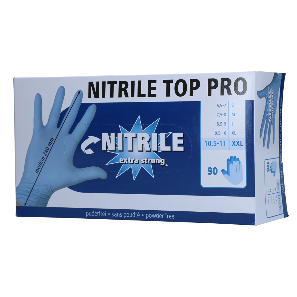 Gants de traite en nitrile, sans poudre, taille XXL, 90 pièces – Excellent – Image 1
