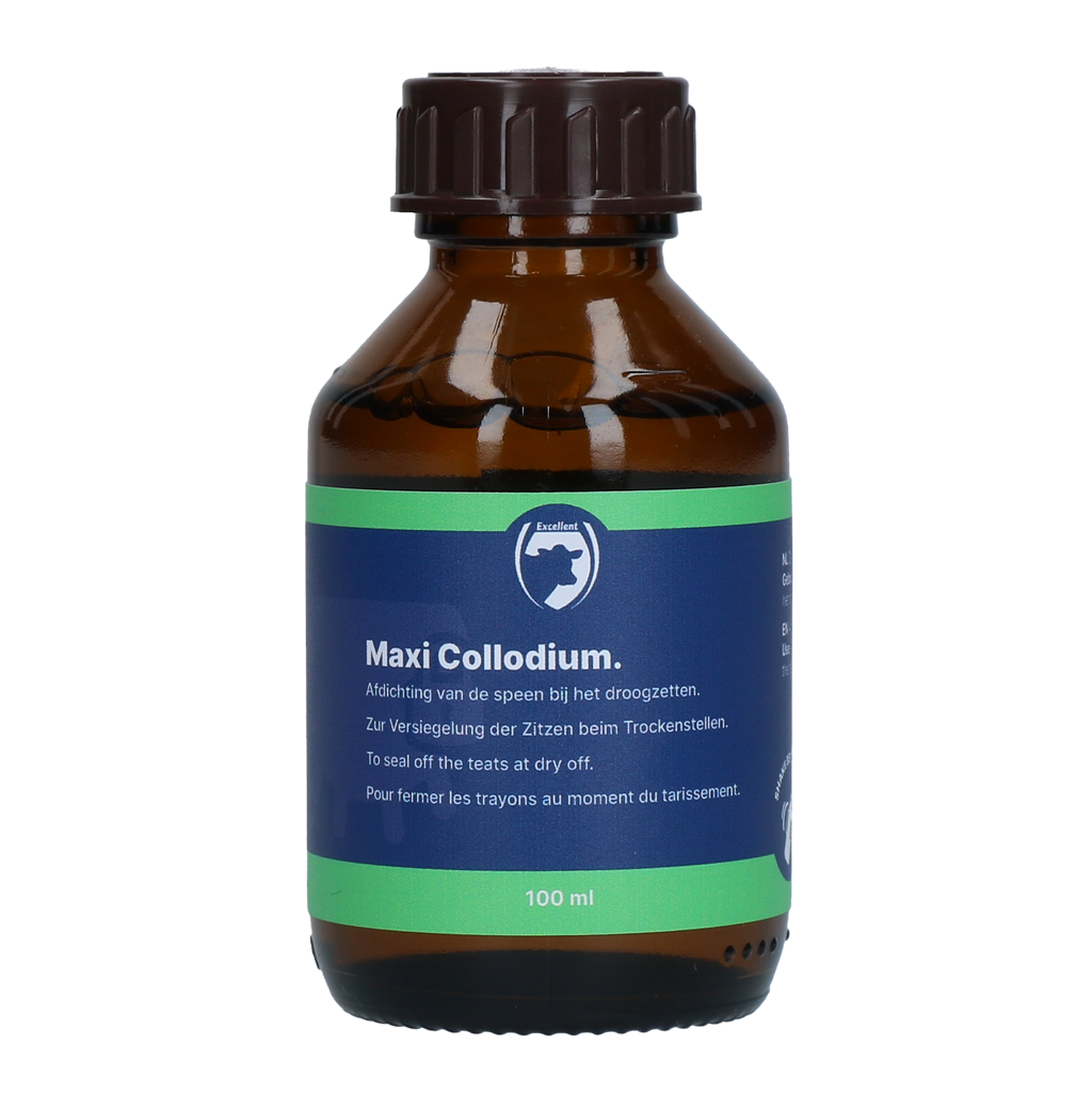 Speenafdichtmiddel voor het Slotgat, 100 ml – Excellent Maxi Collodium Produit d’obturation du canal du trayon, 100 ml – Excellent Maxi Collodium