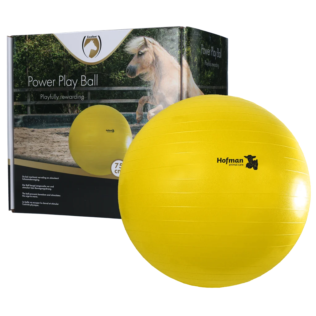 MAXI5075.png Ballon de jeu pour chevaux jaune, 75 cm – Maximus Power Play Ball – Image 1
