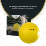 Ballon de jeu pour chevaux jaune, 75 cm – Maximus Power Play Ball – Image 3