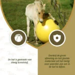 Ballon de jeu pour chevaux jaune, 75 cm – Maximus Power Play Ball – Image 6