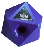 Cube ludique pour chevaux avec ouverture de 37 mm pour les friandises, bleu – Maximus Feed & Play Cube