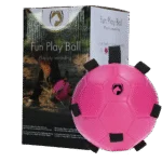 Balle de jeu pour cheval avec élastiques, 19 cm, rose – Excellent Horse Fun Play Ball