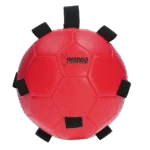 Ballon de jeu pour cheval avec élastiques, 19 cm, rouge – Excellent Horse Fun Play Ball – Image 2