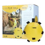 Balle de jeu pour cheval avec élastiques, 19 cm, jaune – Excellent Horse Fun Play Ball