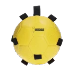 Balle de jeu pour cheval avec élastiques, 19 cm, jaune – Excellent Horse Fun Play Ball – Image 2