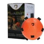 Balle de jeu pour cheval avec élastiques, 19 cm, orange – Excellent Horse Fun Play Ball