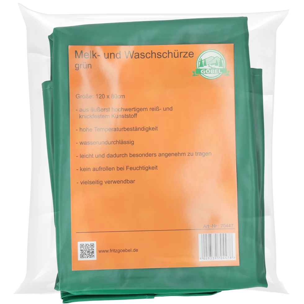 Tablier de traite imperméable vert, 80 x 120 cm – Image 1