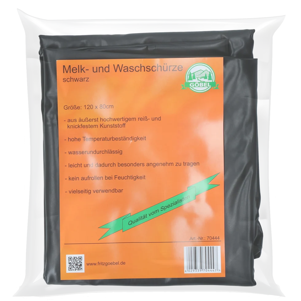 Tablier de traite imperméable noir, 80 x 120 cm – Image 2
