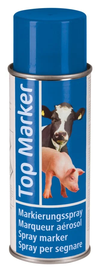 Spray de marquage pour porcs et bovins, bleu, 400 ml – Kerbl Topmarker