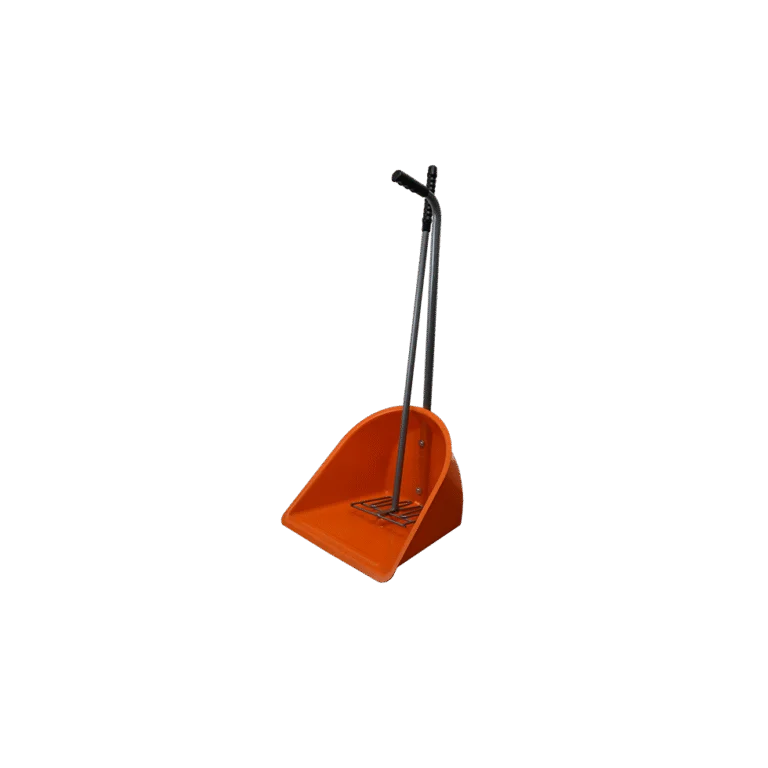 Mestboy Set avec pelle ramasse crottins 78 cm et râteau 85 cm orange