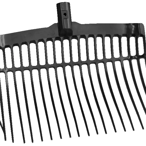 Tête de fourche à fumier en plastique sans manche, noire, 41 x 36 x 11 cm – Vplast