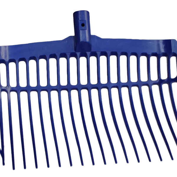 Fourche à fumier en plastique sans manche, bleue, 41 x 36 x 11 cm – Vplast