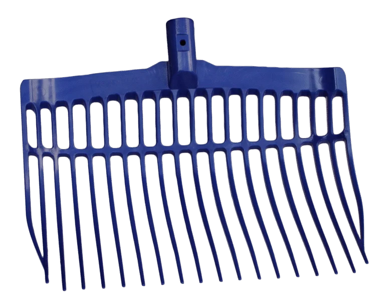 Fourche à fumier en plastique sans manche, bleue, 41 x 36 x 11 cm – Vplast