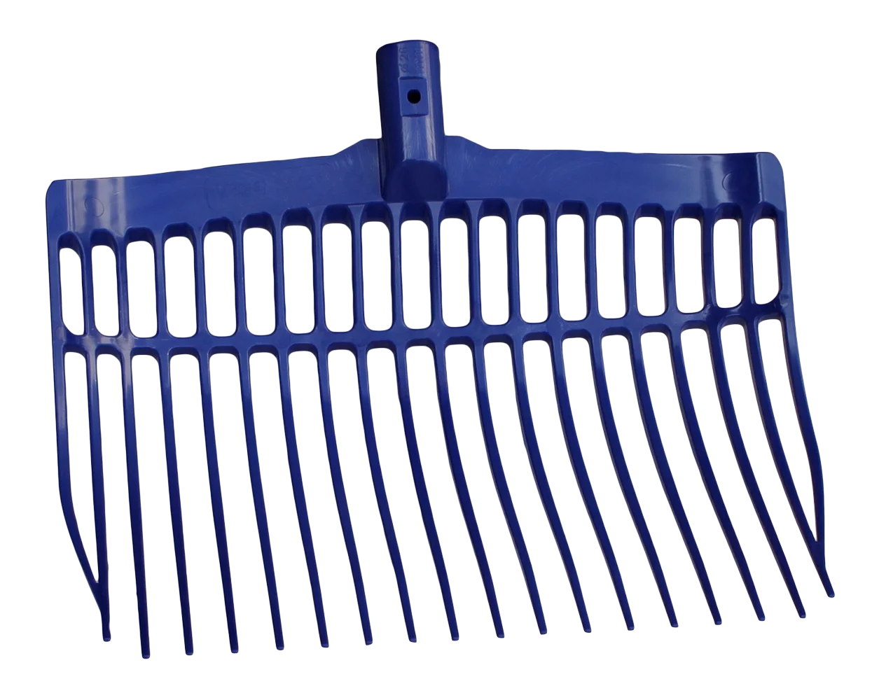 Fourche à fumier en plastique sans manche, bleue, 41 x 36 x 11 cm – Vplast – Image 1