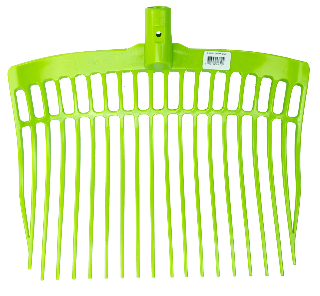 Fourche à fumier en plastique sans manche, vert anis, 41 x 36 x 11 cm – Vplast – Image 1